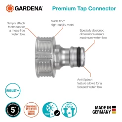 GARDENA Premium Tap Hose Pipe Connector 9 GARDENA Premium Tap Hose Pipe Connector -Garden Tool Store 13489626 6254924640271732
