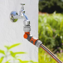 GARDENA Angled Tap Hose Pipe Connector -Garden Tool Store 13489628 1364920776614476