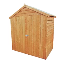 Shire 4 X 6ft Double Door Overlap Garden Shed With No Windows