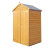 Shire 4x3ft Overlap Double Door Garden Tool Shed With Shelves