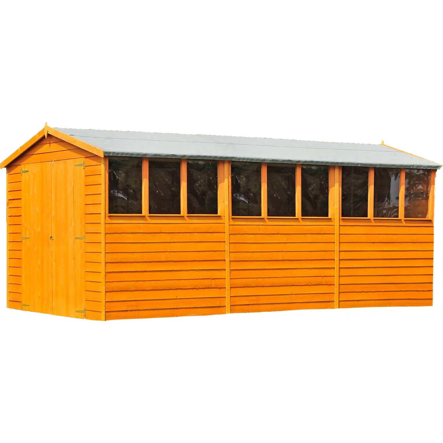 Shire 10 X 15ft Double Door Overlap Garden Shed - Including Installation 1 Shire 10 X 15ft Double Door Overlap Garden Shed - Including Installation