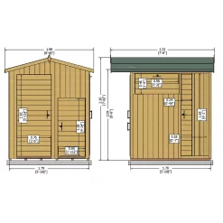 Shire 6 X 6ft Multi Store Garden Shed -Garden Tool Store 13505250 1074933733495142