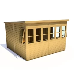 Shire 10 X 10ft Sun Pent Shed - Including Installation -Garden Tool Store 13505295 4144933734115749
