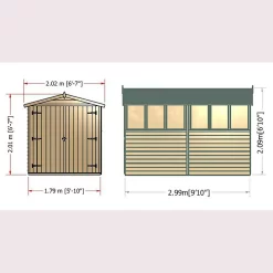 Shire 10x6ft Overlap Garden Shed - Including Installation -Garden Tool Store 13508654 1294926475996032