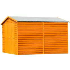 Shire 10x8 Overlap Garden Shed No Windows - Including Installation
