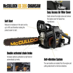 McCulloch CS35S Petrol Chainsaw -Garden Tool Store 13524820 1434936888331379