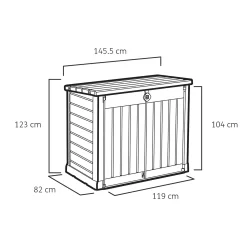 Keter Store It Out Ace Outdoor Garden Storage Shed 1200L - Grey / Graphite 12 Keter Store It Out Ace Outdoor Garden Storage Shed 1200L - Grey / Graphite -Garden Tool Store 13531577 1964925770704849