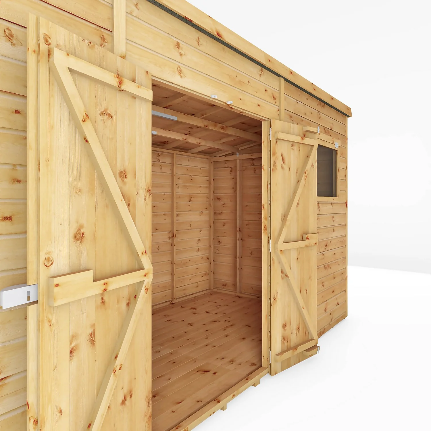 Mercia 12ft X 8ft Premium Shiplap Pent Shed 3 Mercia 12ft X 8ft Premium Shiplap Pent Shed - Image 3