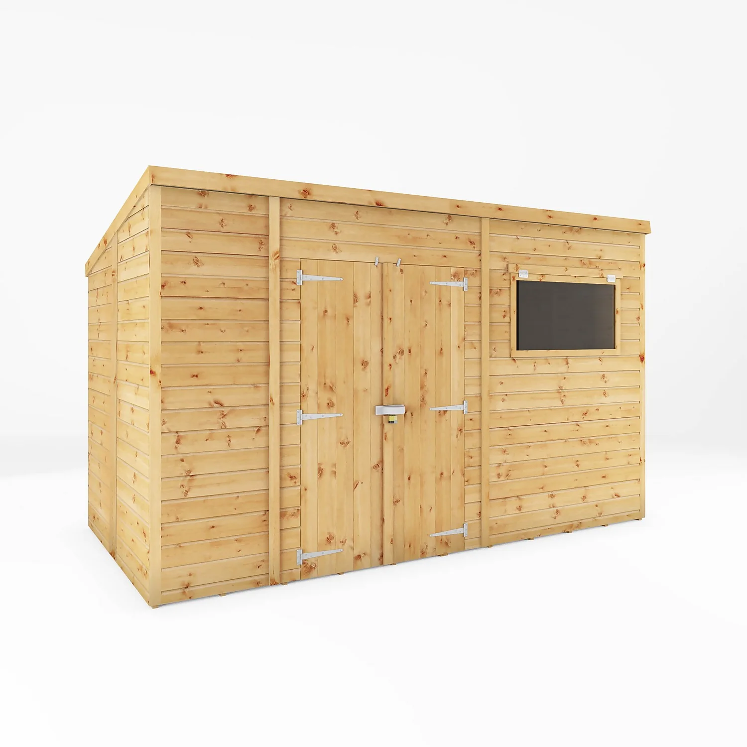 Mercia 12ft X 8ft Premium Shiplap Pent Shed 1 Mercia 12ft X 8ft Premium Shiplap Pent Shed