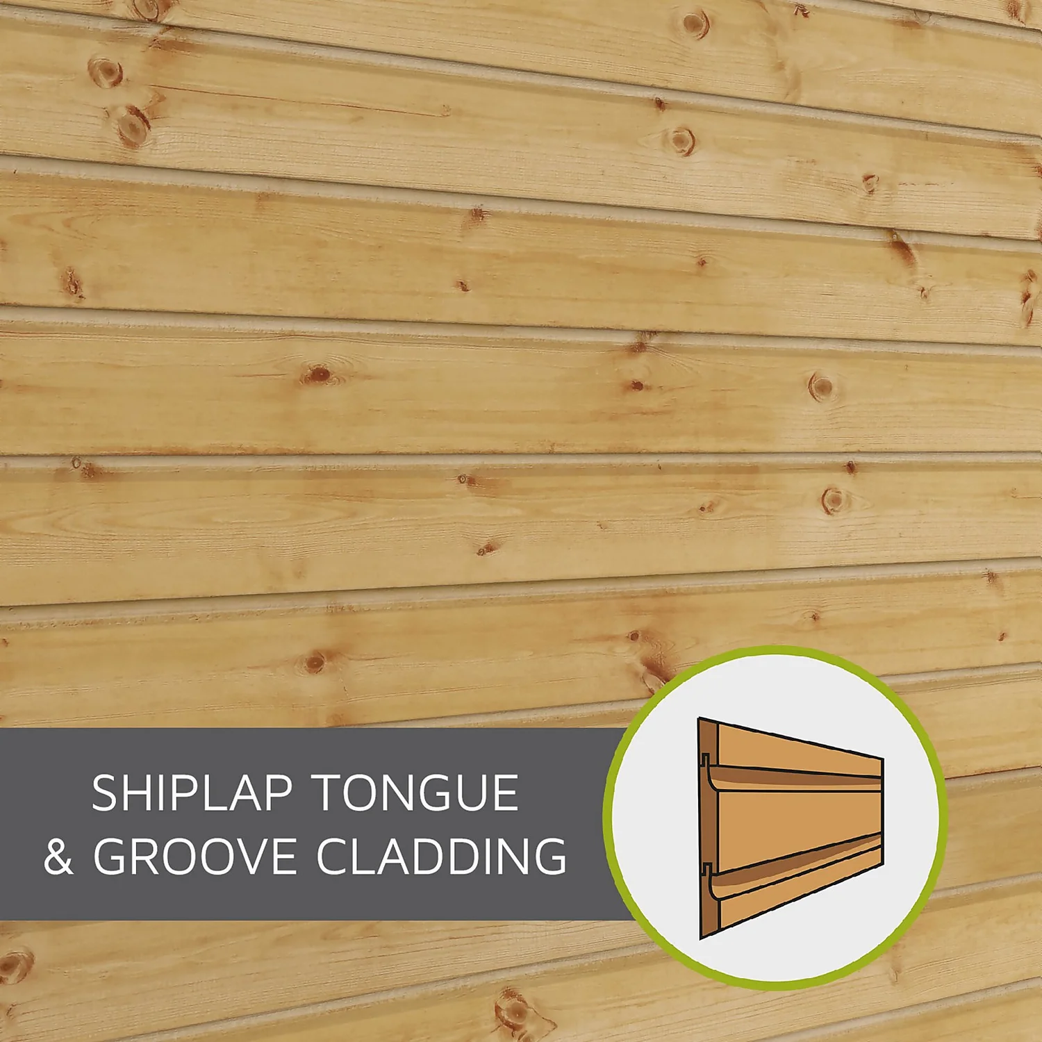 Mercia 12ft X 8ft Premium Shiplap Pent Shed 6 Mercia 12ft X 8ft Premium Shiplap Pent Shed - Image 6