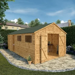 Mercia 20ft X 10ft Premium Shiplap Modular Workshop Shed - Including Installation -Garden Tool Store 13555765 2104949337996930