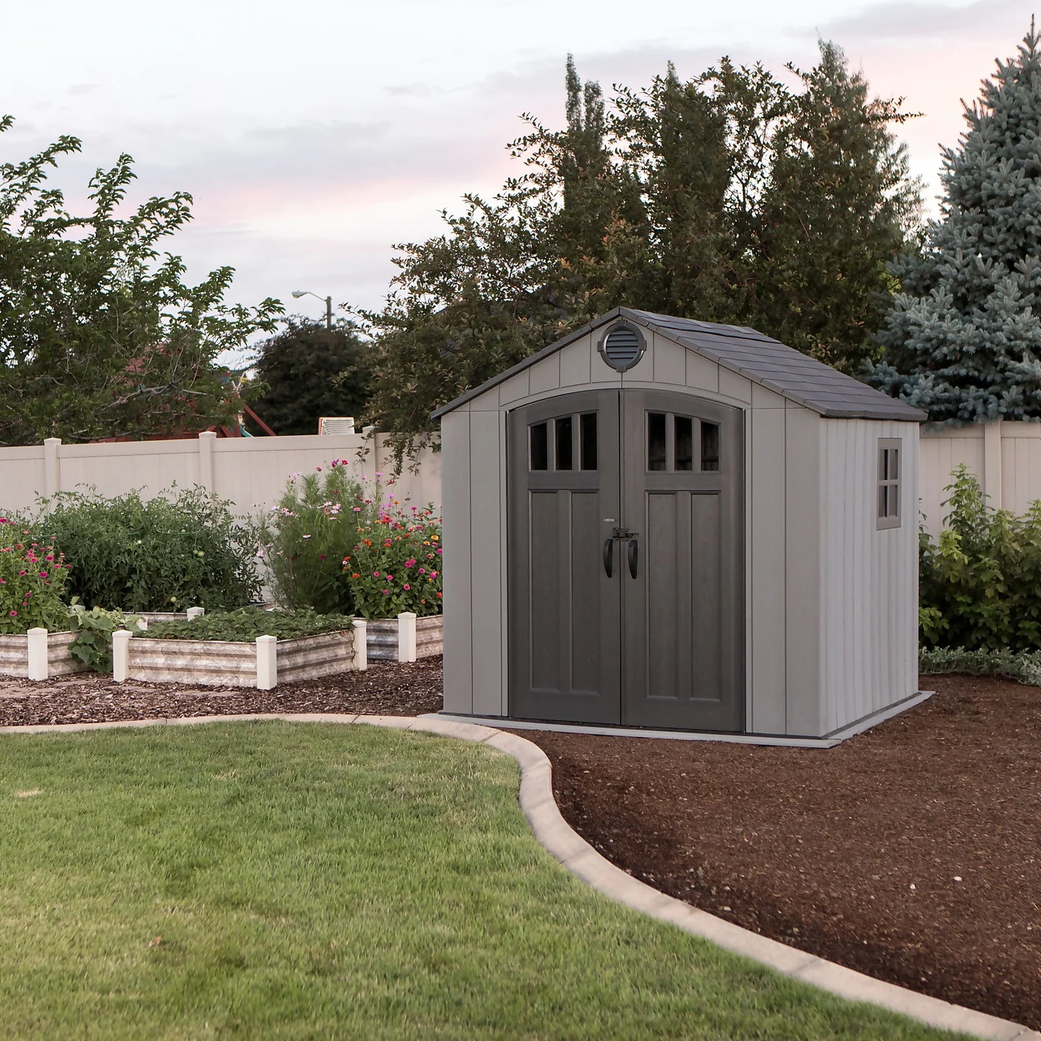 Lifetime Plastic Outdoor Storage Shed - 8x7.5ft 5 Lifetime Plastic Outdoor Storage Shed - 8x7.5ft - Image 5
