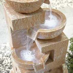 Stylish Fountain Sparkling Bowls Water Feature With LEDs 10 Stylish Fountain Sparkling Bowls Water Feature With LEDs -Garden Tool Store 13846048 6124971880433253