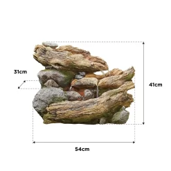 Stylish Fountain Bubbling Brook Water Feature With LEDs -Garden Tool Store 13846059 1884962028336110