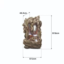 Stylish Fountain Colorado Falls Water Feature With LEDs 5 Stylish Fountain Colorado Falls Water Feature With LEDs -Garden Tool Store 13846061 1254978880621934