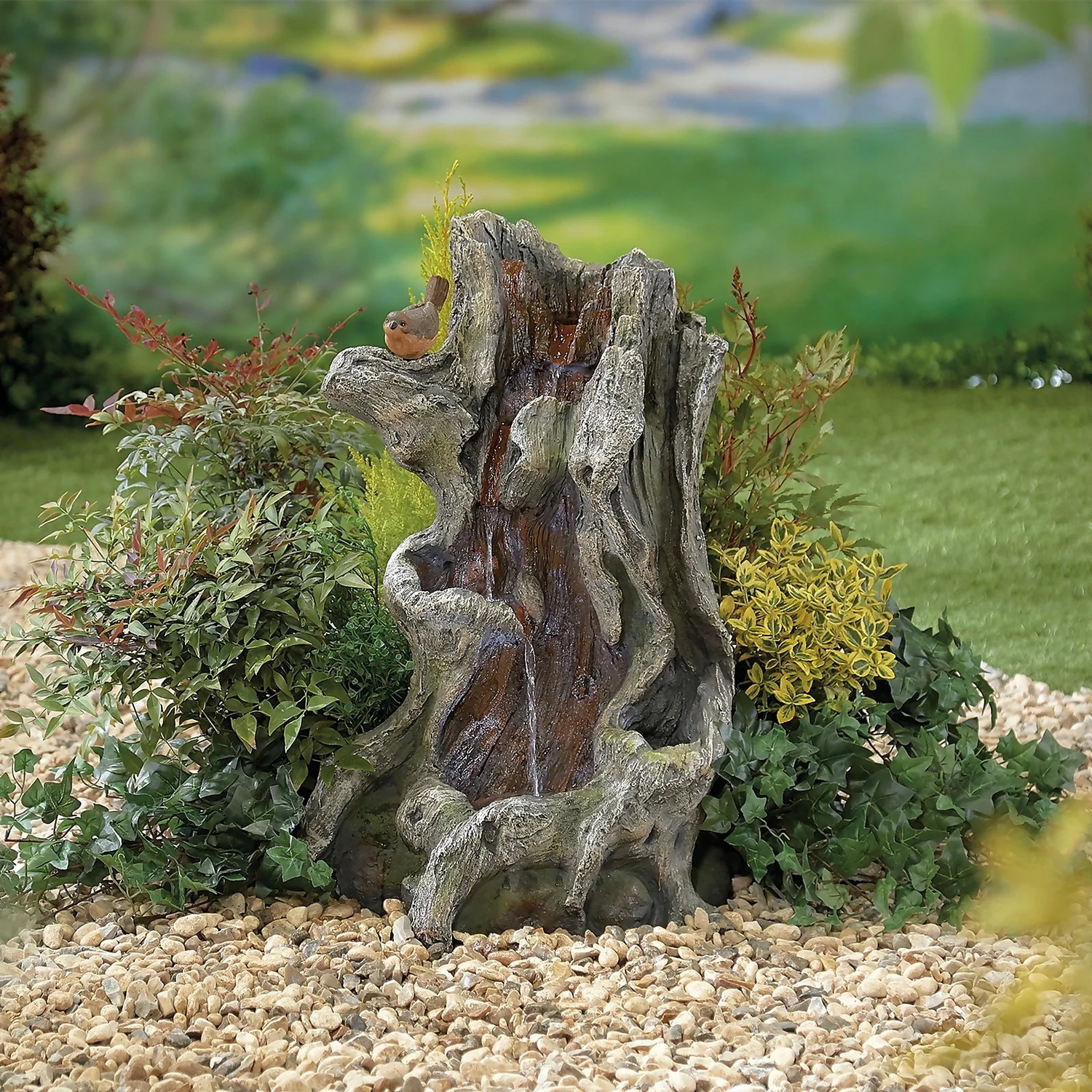 Stylish Fountain Willow Spills Water Feature With LEDs 2 Stylish Fountain Willow Spills Water Feature With LEDs - Image 2