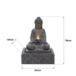 Stylish Fountain Serenity Water Feature With LEDs -Garden Tool Store 13846069 1804978880968461