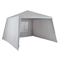 Gazebo With Side Panels - Grey