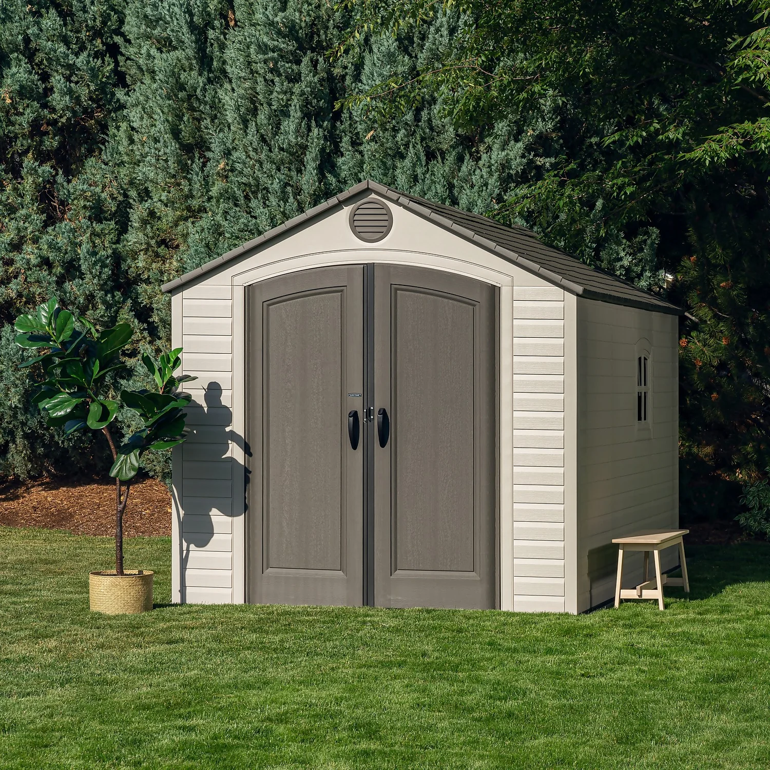 Lifetime 8x 12.5ft Plastic Outdoor Storage Shed - Installation Included 5 Lifetime 8x 12.5ft Plastic Outdoor Storage Shed - Installation Included - Image 5