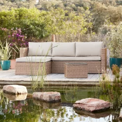 Alexandria Rattan Effect Garden Corner Sofa Set -Garden Tool Store 13936306 1825022386450172