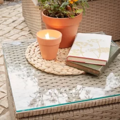 Alexandria Rattan Effect Garden Corner Sofa Set -Garden Tool Store 13936306 8645022386515689