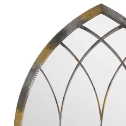 MirrorOutlet Rose Garden Rustic Arch Extra Large Metal Garden Mirror - 161x72cm -Garden Tool Store 13950562 1394987139108541