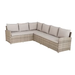 Matara Rattan Effect Corner Sofa Set -Garden Tool Store 13951470 2045021609439600