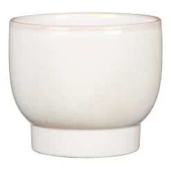 Scheurich Opale Smooth White Indoor Pot - 18cm