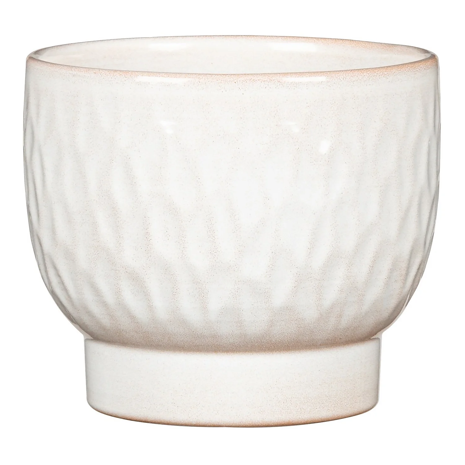 Scheurich Opale Hammered White Indoor Pot - 15cm 1 Scheurich Opale Hammered White Indoor Pot - 15cm