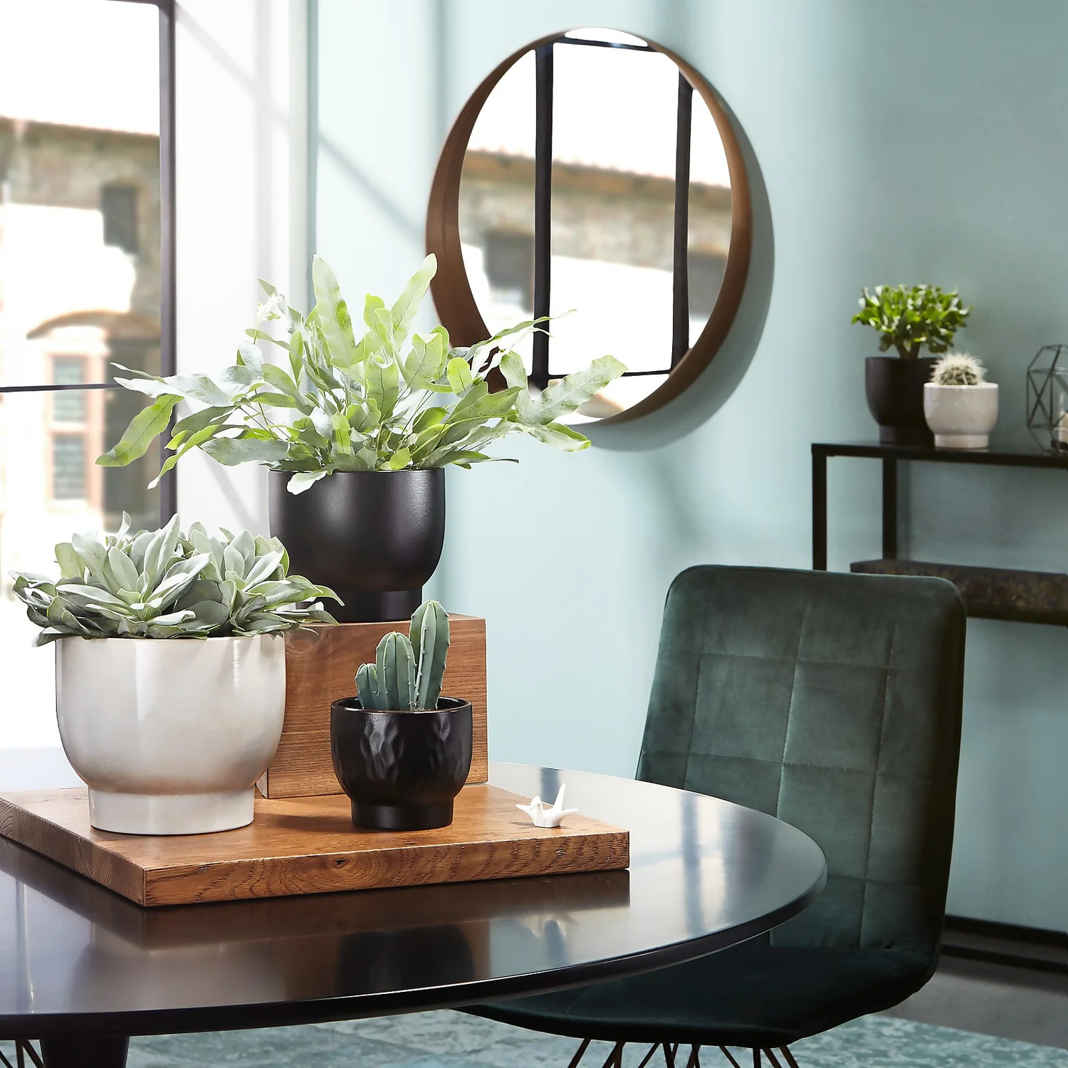 Scheurich Opale Hammered White Indoor Pot - 15cm 2 Scheurich Opale Hammered White Indoor Pot - 15cm - Image 2