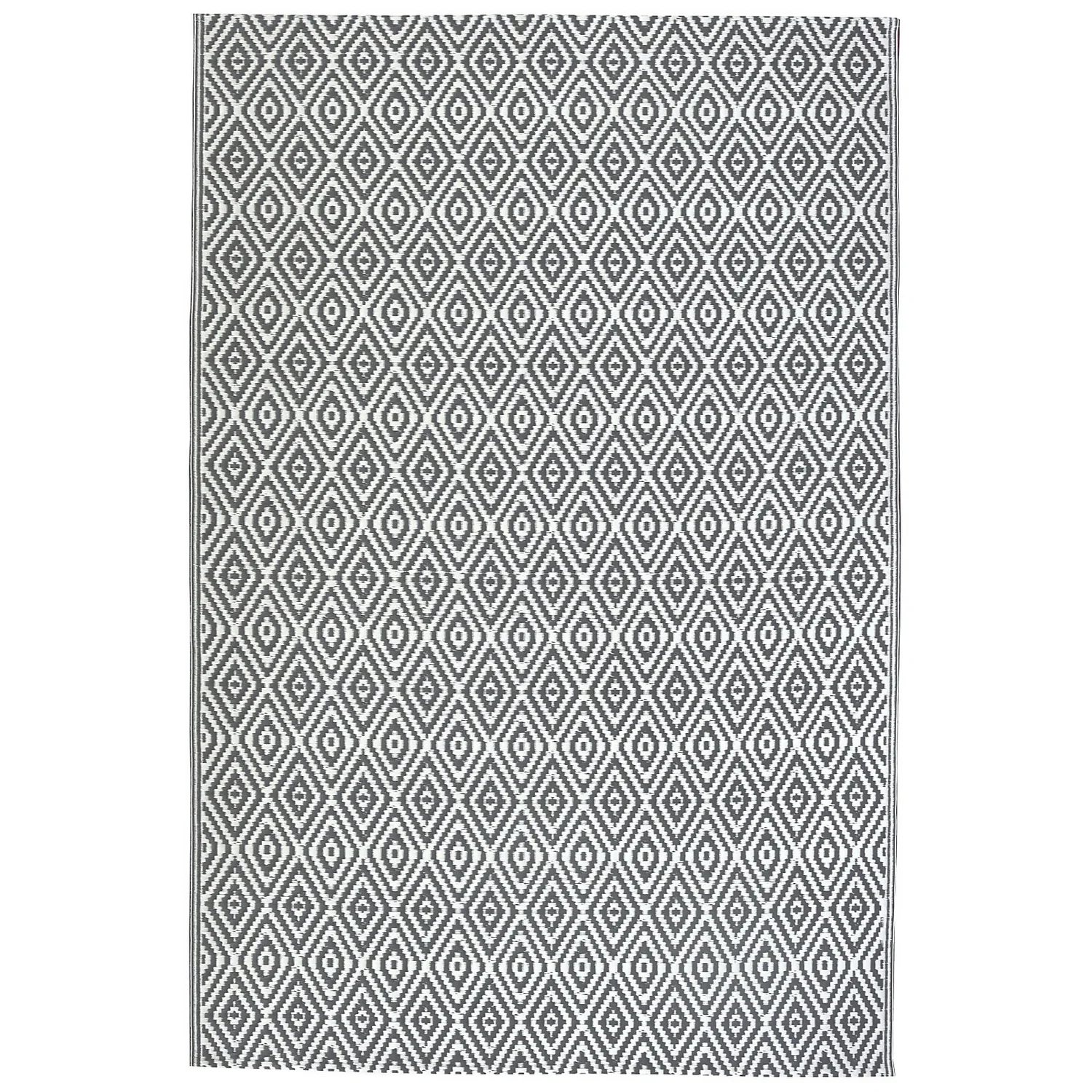 Homebase Outdoor Rug - Grey 240x300cm 1 Homebase Outdoor Rug - Grey 240x300cm