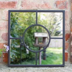 Black Square Garden Mirror -Garden Tool Store 13965928 1915001706777428