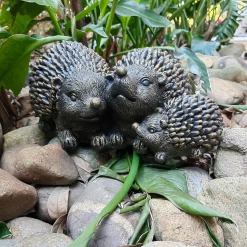 Bronze Look Hedgehog Family Garden Ornament -Garden Tool Store 13965951 1215014597096407