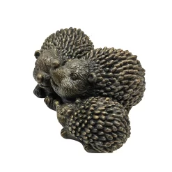 Bronze Look Hedgehog Family Garden Ornament -Garden Tool Store 13965951 8705014596974346
