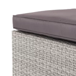 Alexandria Rattan Effect Garden Corner Sofa Set - Ash Grey -Garden Tool Store 13971225 1575022704549355