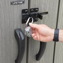 LIFETIME 1500L Vertical Storage Shed - Rough-Cut Brown -Garden Tool Store 13997404 4774999835592939