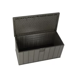 LIFETIME 568L Outdoor Storage Deck Box - Rough-Cut Brown -Garden Tool Store 13997406 1054999835604588