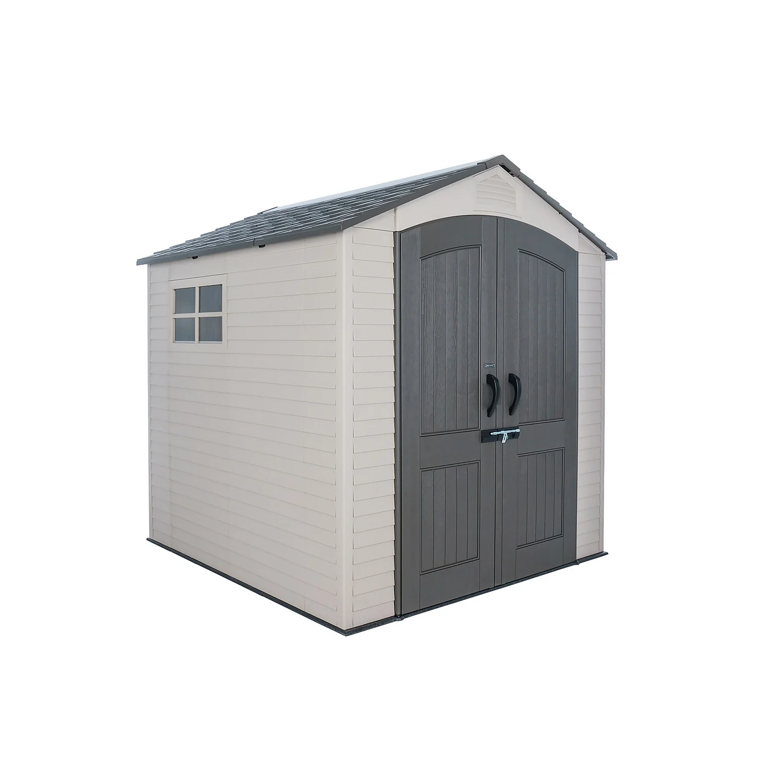 Lifetime 7x7ft Outdoor Storage Shed - Beige 1 Lifetime 7x7ft Outdoor Storage Shed - Beige