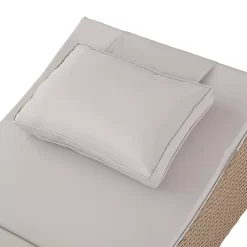 Natural Folding Rattan Sun Lounger -Garden Tool Store 14005776 1825022649731666