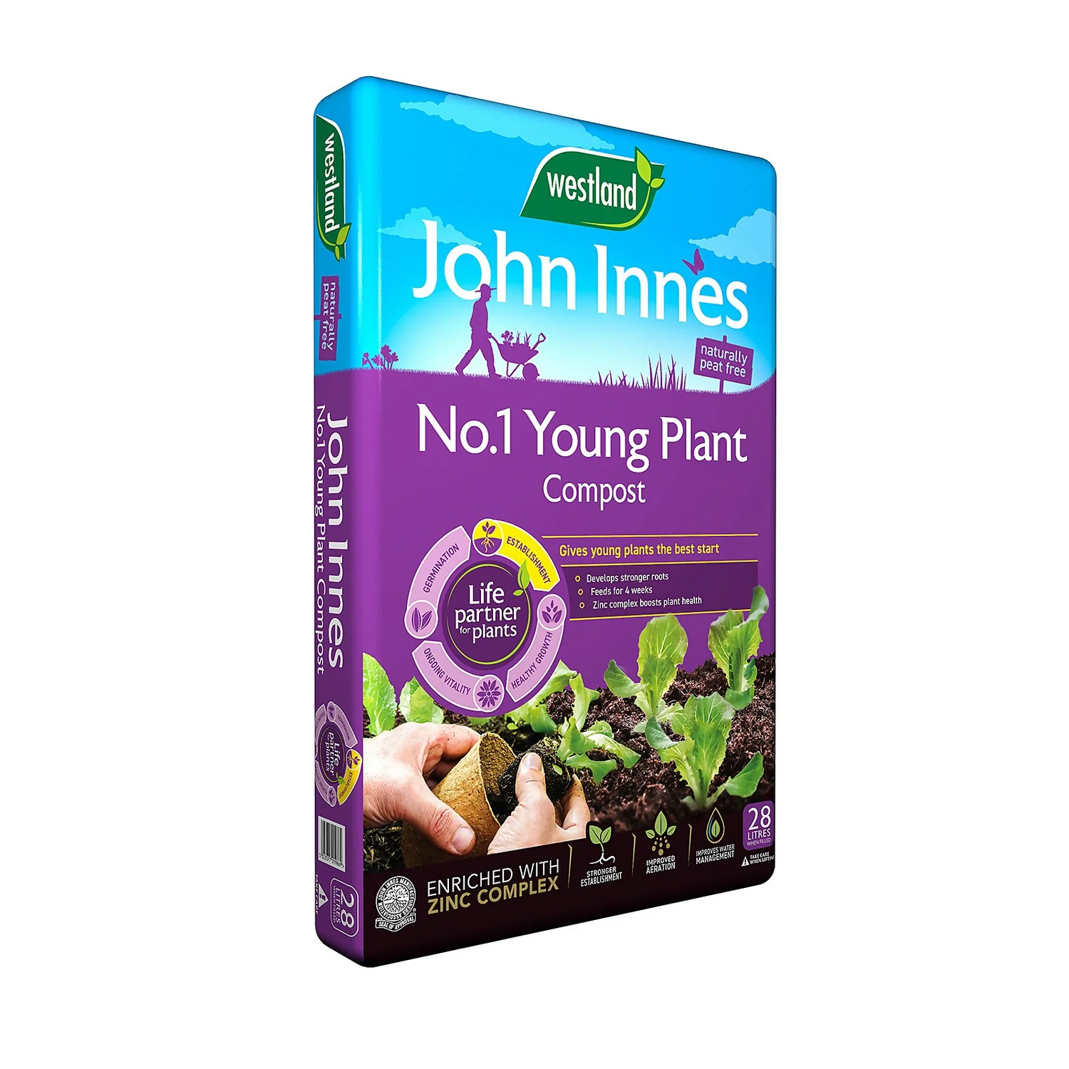 Westland John Innes Peat Free No.1 Young Plant Compost 28L 1 Westland John Innes Peat Free No.1 Young Plant Compost 28L