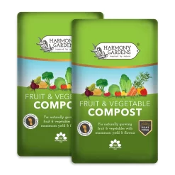 Harmony Gardens Fruit And Vegetable Compost - 2 Bags (Total 80 Litres / 30.2Kg)