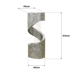 Stylish Fountain Spiral Showers Water Feature With LEDs -Garden Tool Store 14519354 4325047822566918