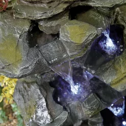 Stylish Fountain Como Springs Water Feature With LEDs -Garden Tool Store 14519356 5765047822618188